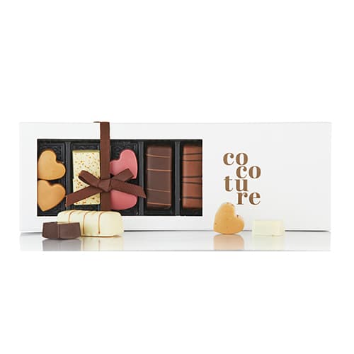 Chokoladeæske fra Cocoture i hvid - 225g