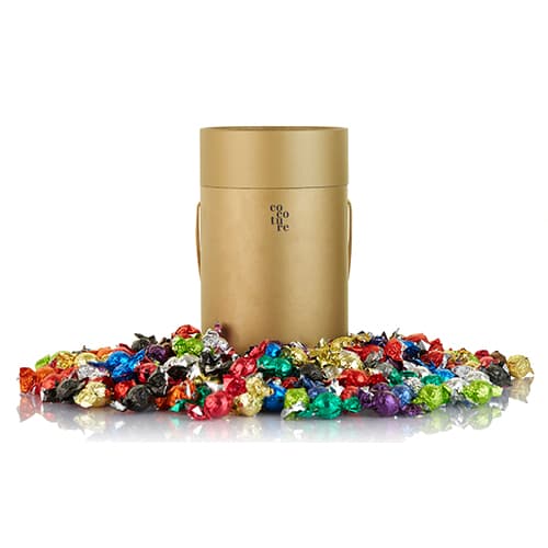 Chokolade tønde fra Cocoture i guld - 2kg