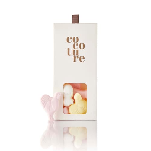 Cocoture æske i hvid med påskeskum - 45-50g