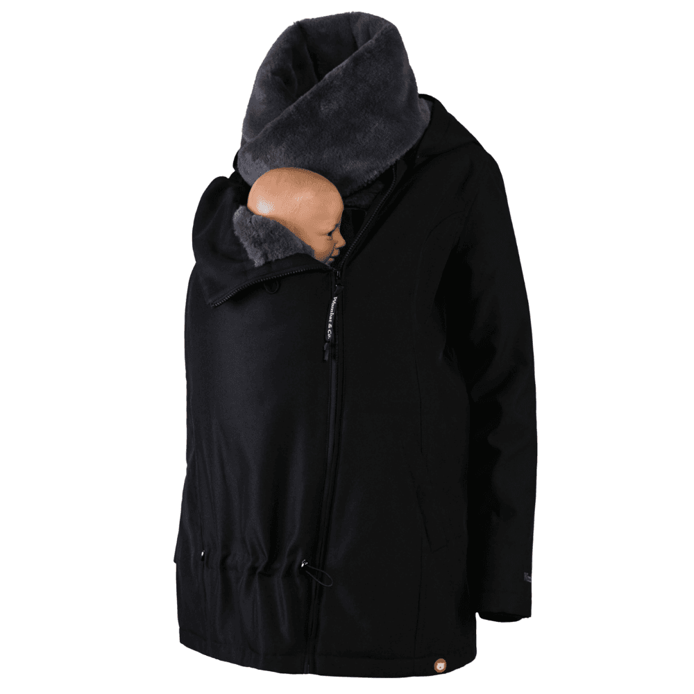 Wombat Bærejakke Wallaby Charcoal Black/Grey - XL