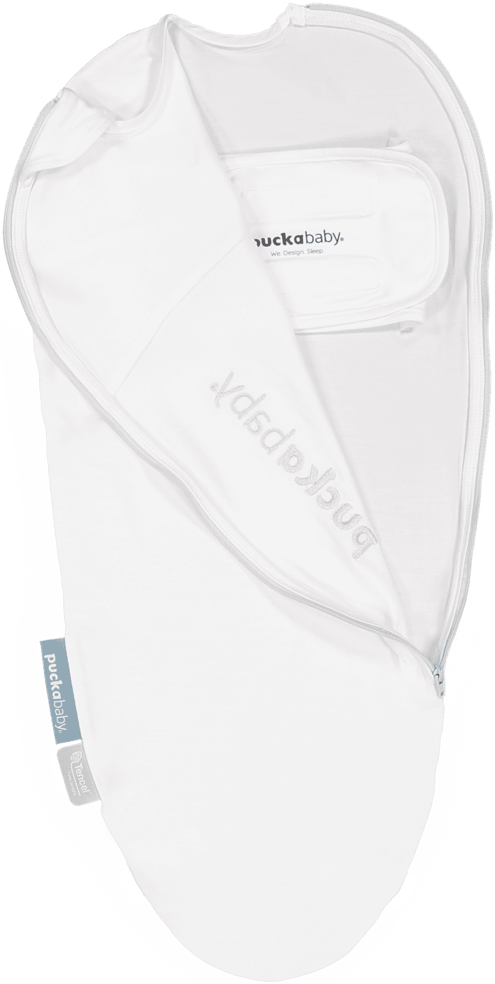 Puckababy The Original sovepose - piep, 0/3 mdr. tencel, hvid