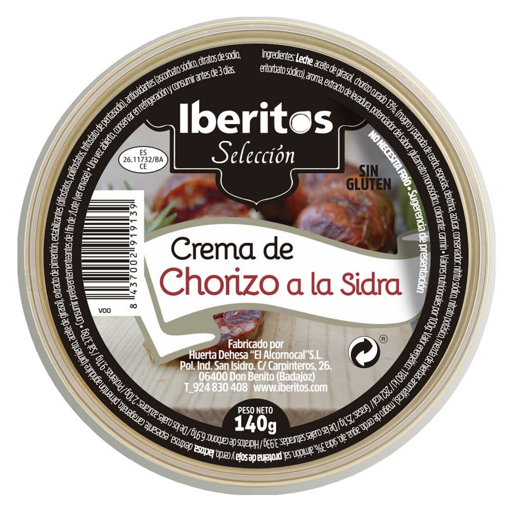 Chorizo a la Sidra Paté Iberitos