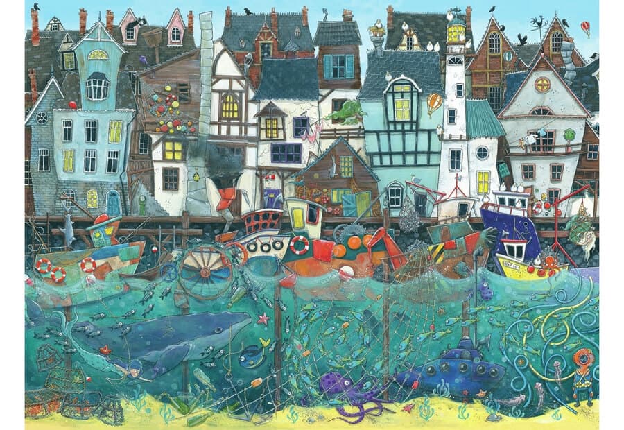 Habour of Wonders: A Bustling Fantasy Port