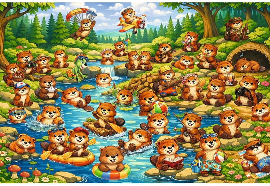 The Treflik Family - Beavers in Action (Seek & Find)