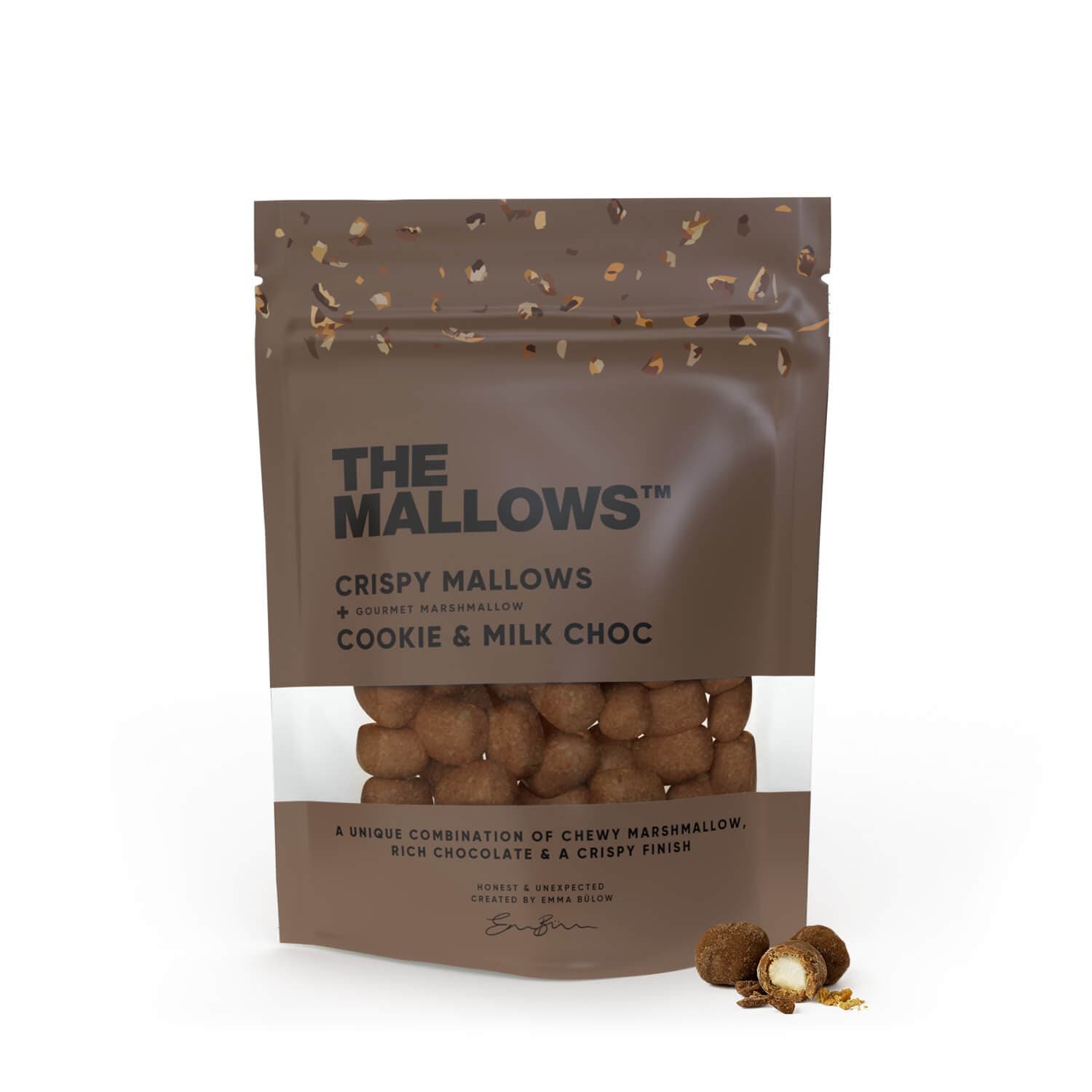 The Mallows, Crispy Mallows - Skumfiduser med Cookie & Mælkechokolade