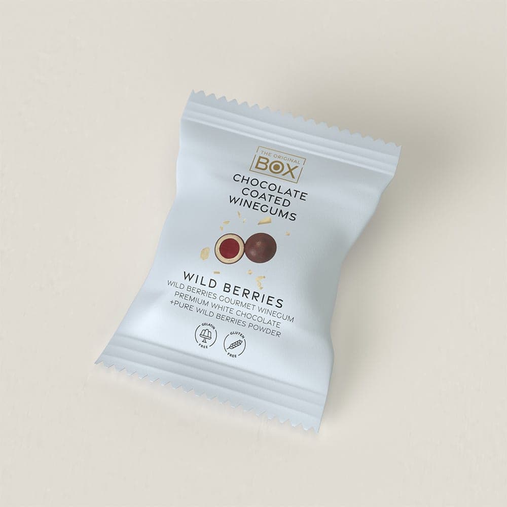 BOX The Original, Two Pack  Wild Berry Vingummi med Hvid Chokolade