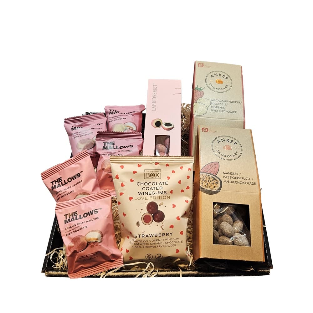 Gavekurv: Gourmet slik & chokolade kurven