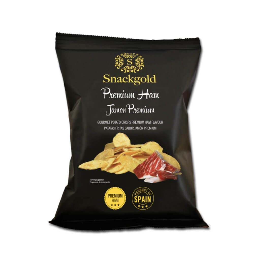 Snackgold, Gourmet chips m. Skinke - 40gr.