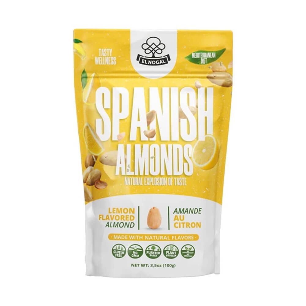 El Nogal,  Spanske Mandler - Lemon 100gr. Spanske Mandler - Lemon 100gr