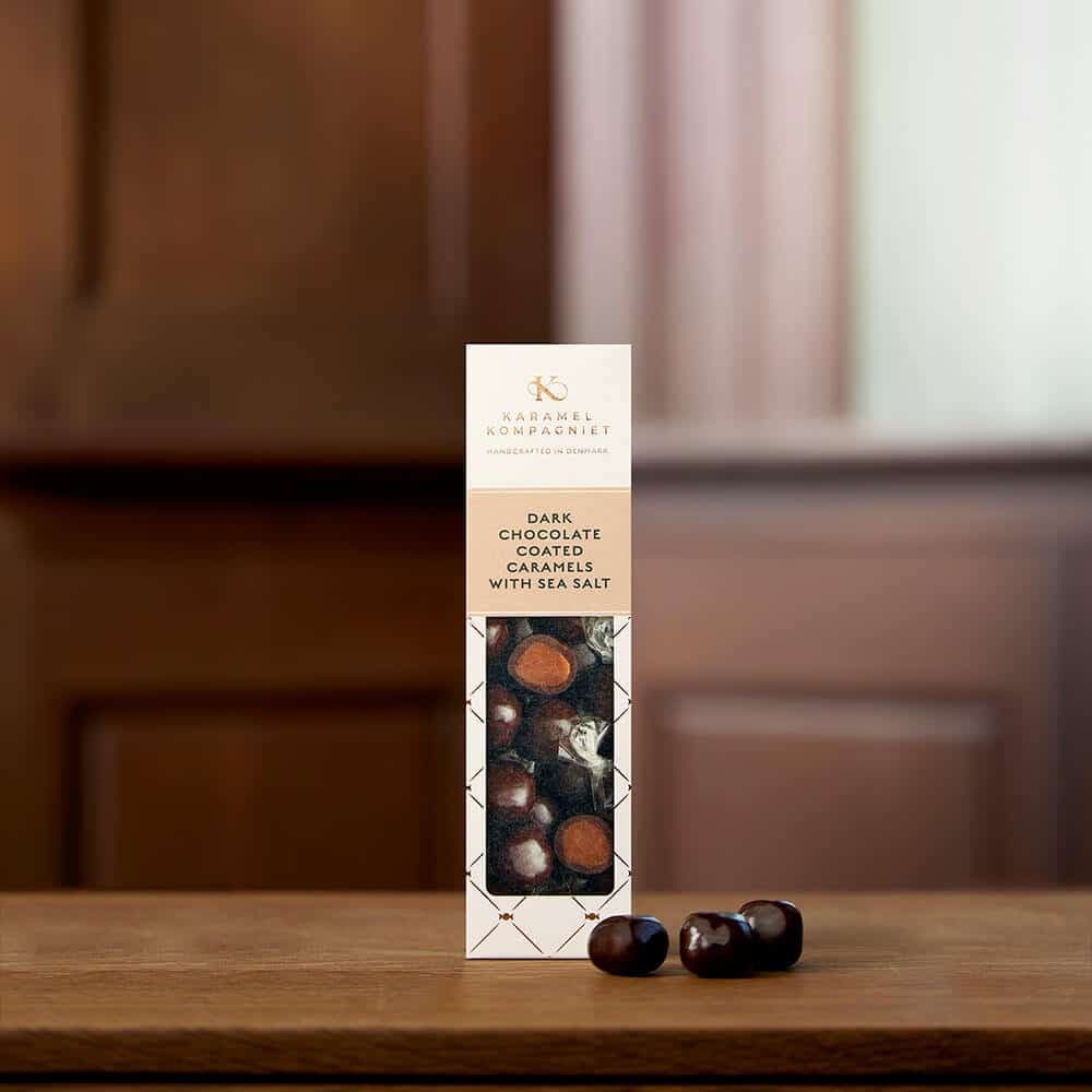 Karamel Kompagniet, Dark Chocolate Coated Caramels med Sea Salt