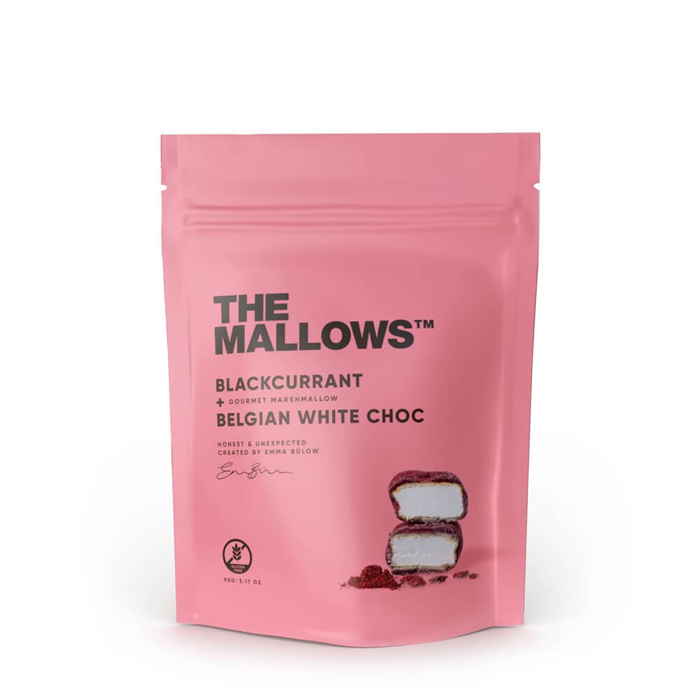 The Mallows, Blackcurrant skumfiduser med solbær og hvid chokolade