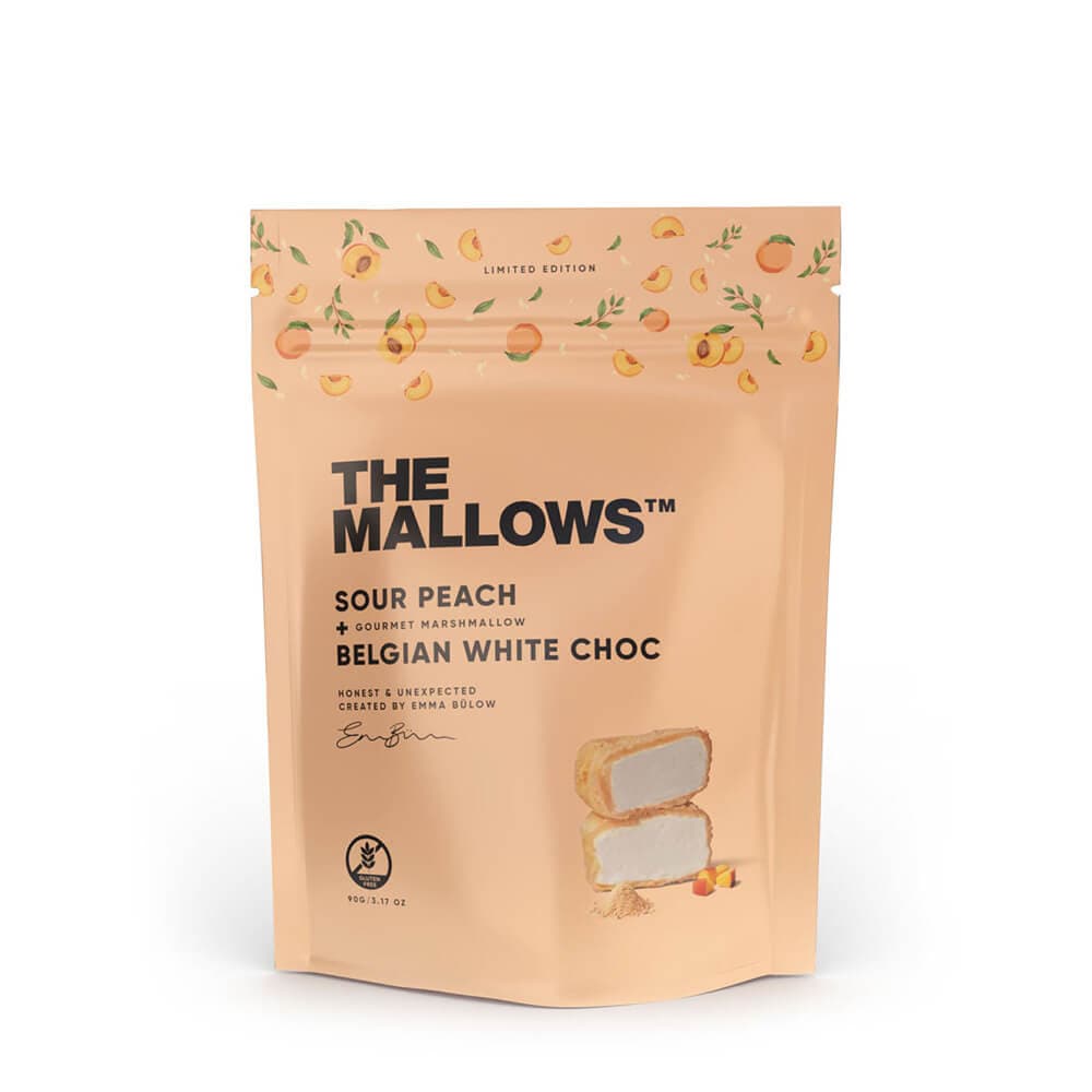 The Mallows, Sour Peach, skumfidus med fersken og hvid chokolade