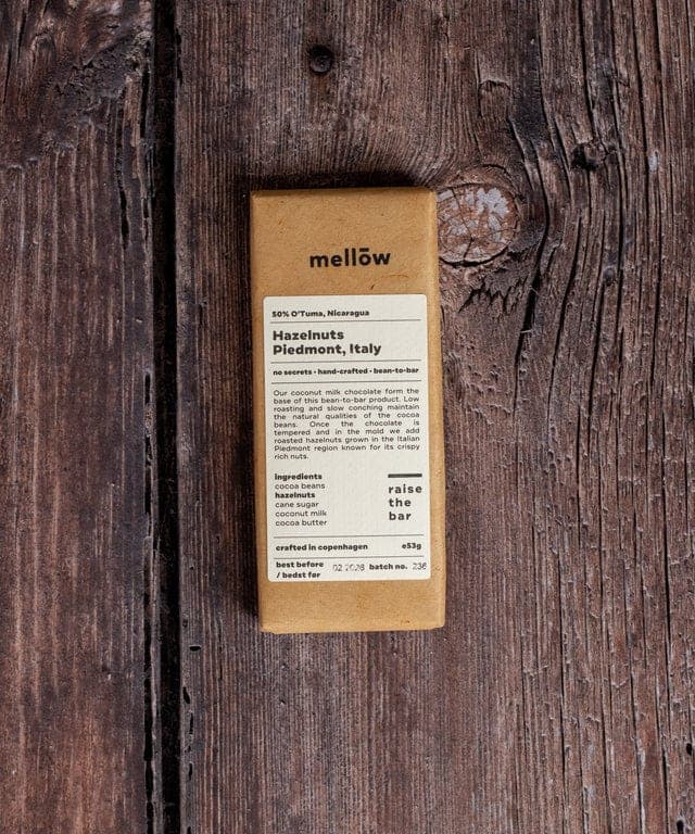 Mellow Chocolat, Hazelnuts Piedmont, Italy 55%