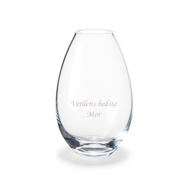 Holmegård Cocoon vase 20,5 cm klar glas