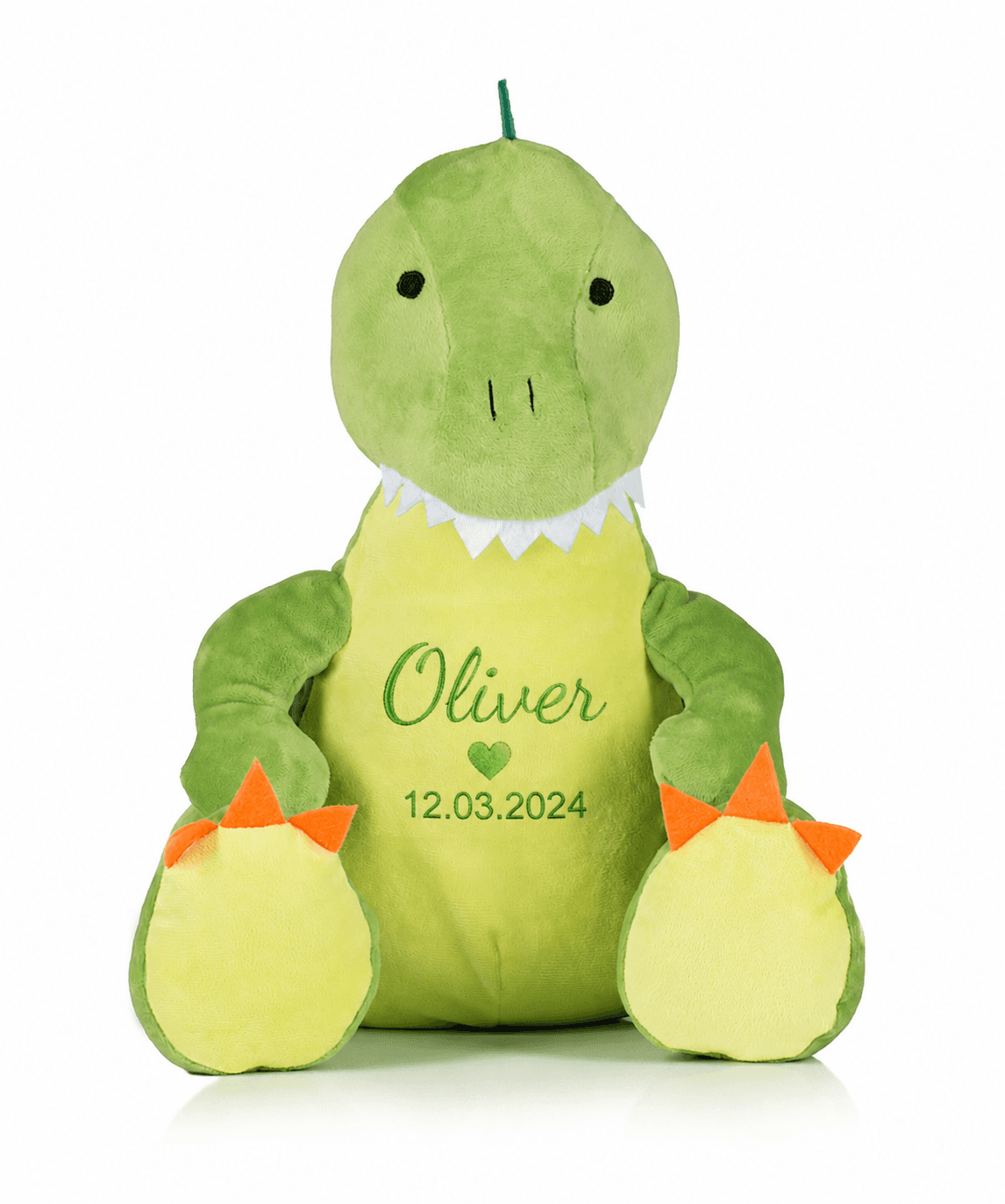 Navnebamse - dinosaurbamse med brodering