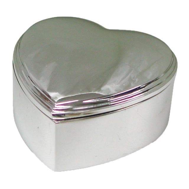Nordahl Andersen Hjerte smykkeskrin blank 12 x 12 cm krom