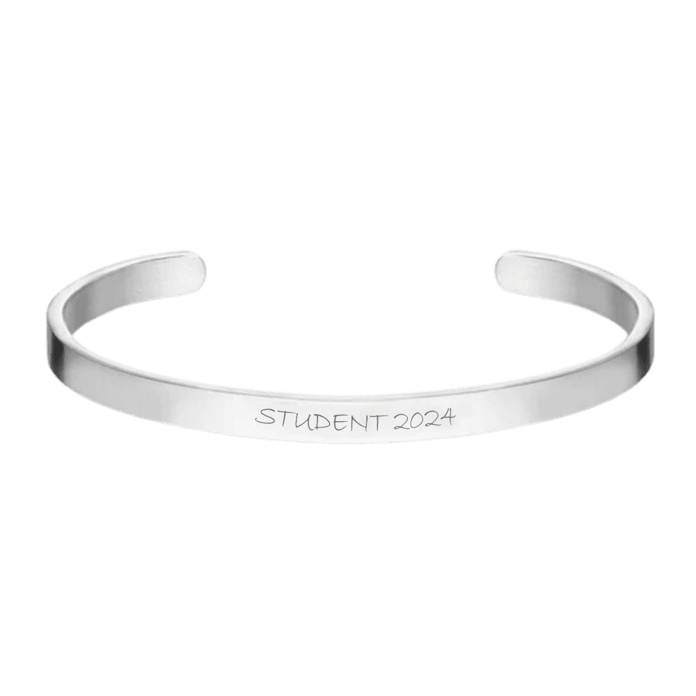 Armring - STUDENT - Massiv Sølv - 6 mm