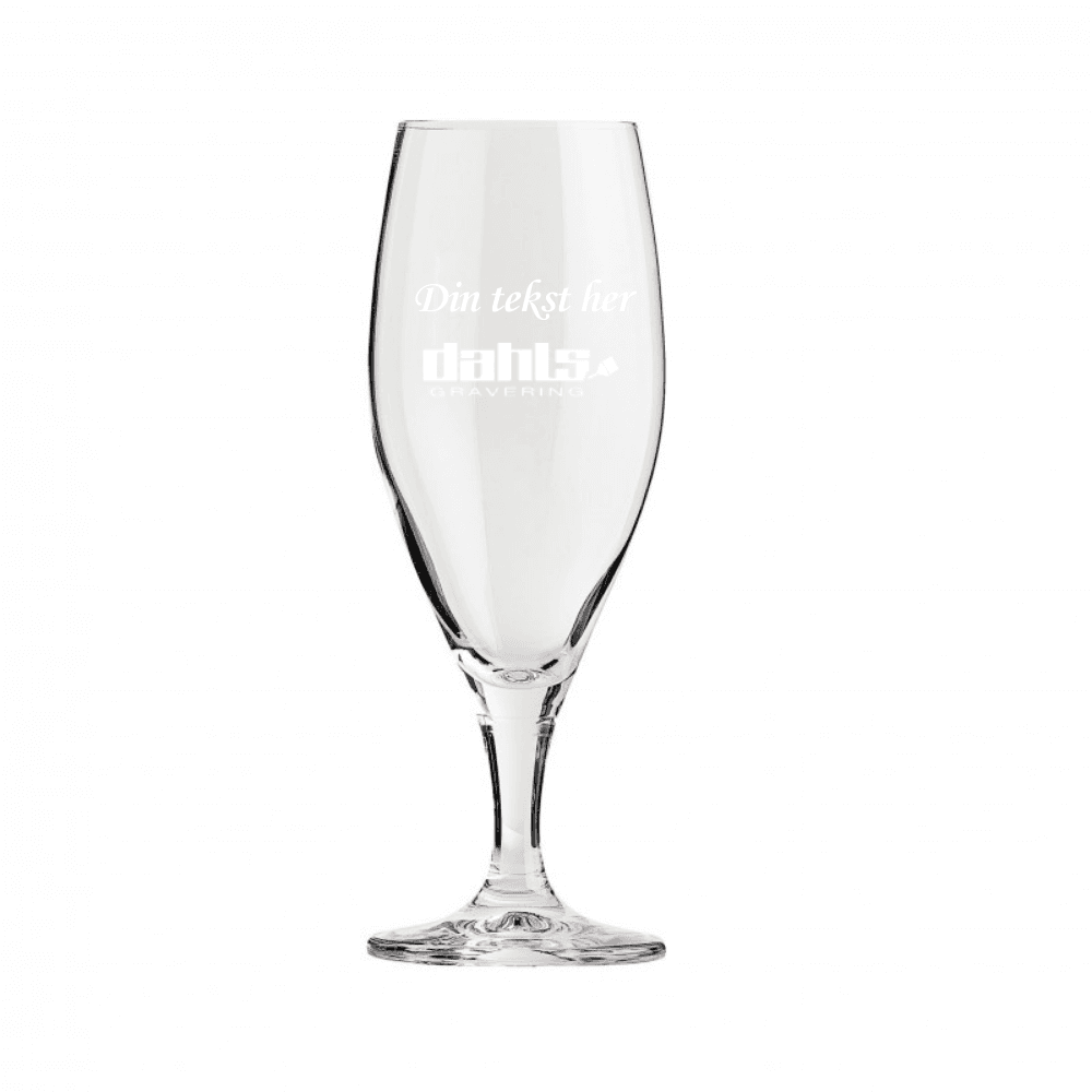Ølglas med logo
