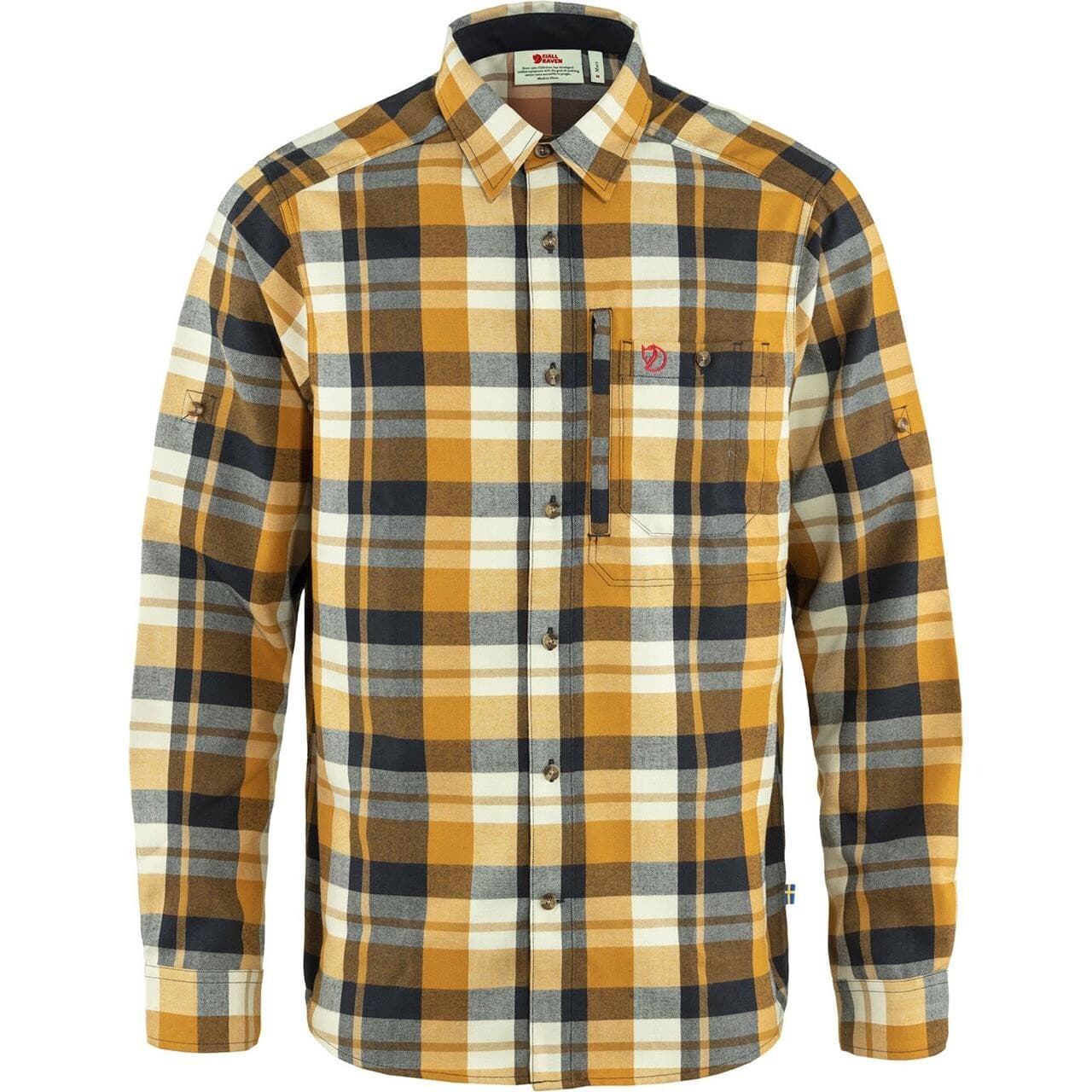 Fjällräven Mens Fjällglim Shirt  (Brun (BUCKWHEAT BRWN-DK NAVY/232-555) Medium)