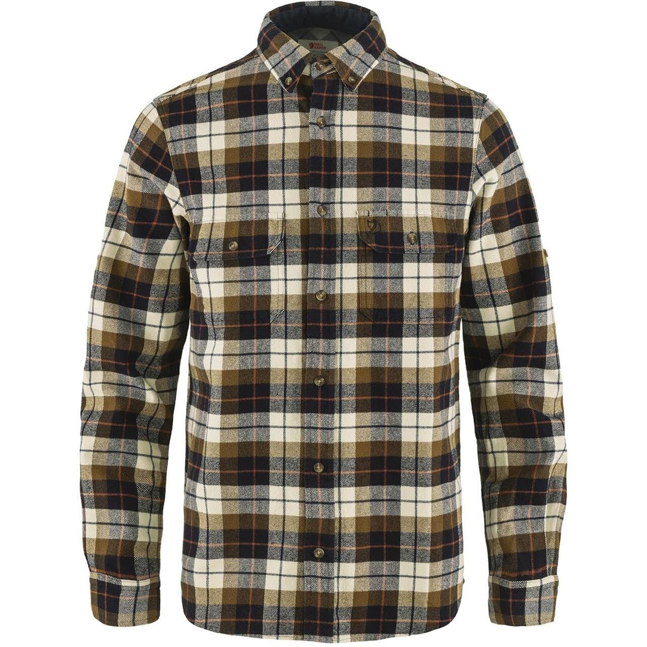 Fjällräven Mens Singi Heavy Flannel Shirt  (Hvid (CHALK WHITE-DARK NAVY/113-555) XXX-large)