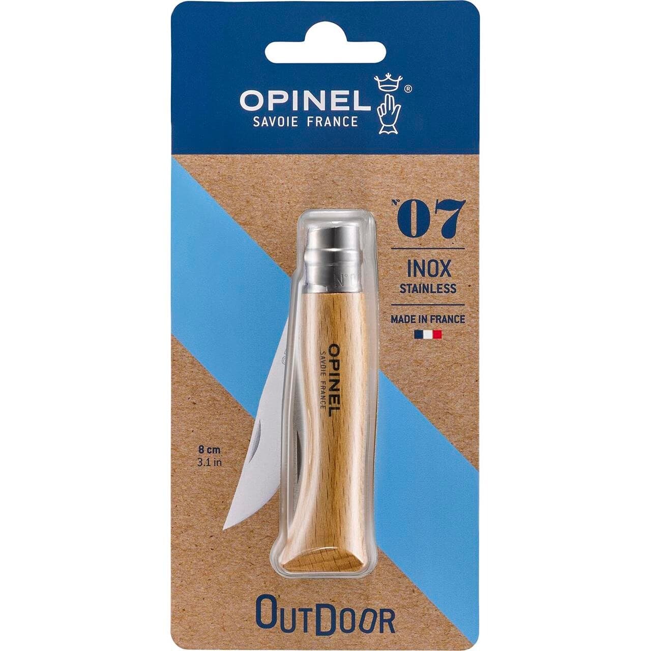 Opinel N°7 Stainless Steel Opinel (Brun (BEACHWOOD))