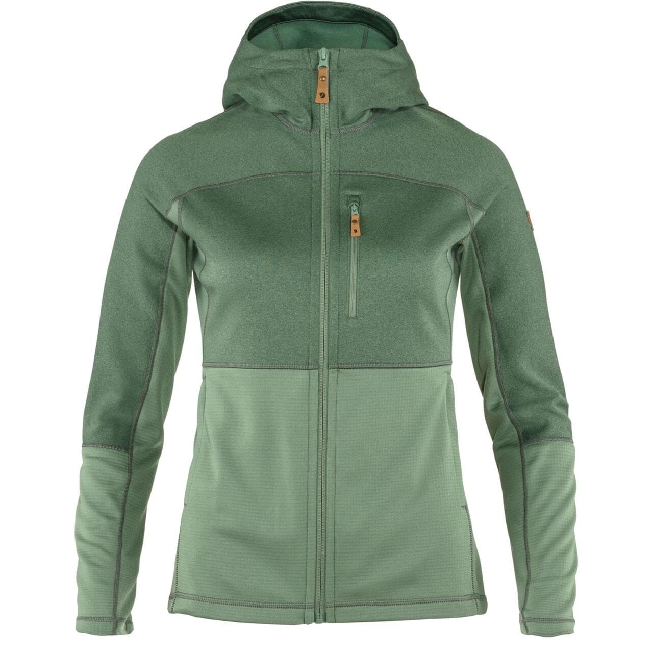 Fjällräven Womens Abisko Trail Fleece  (Grøn (PATINA GREEN/614) Large)