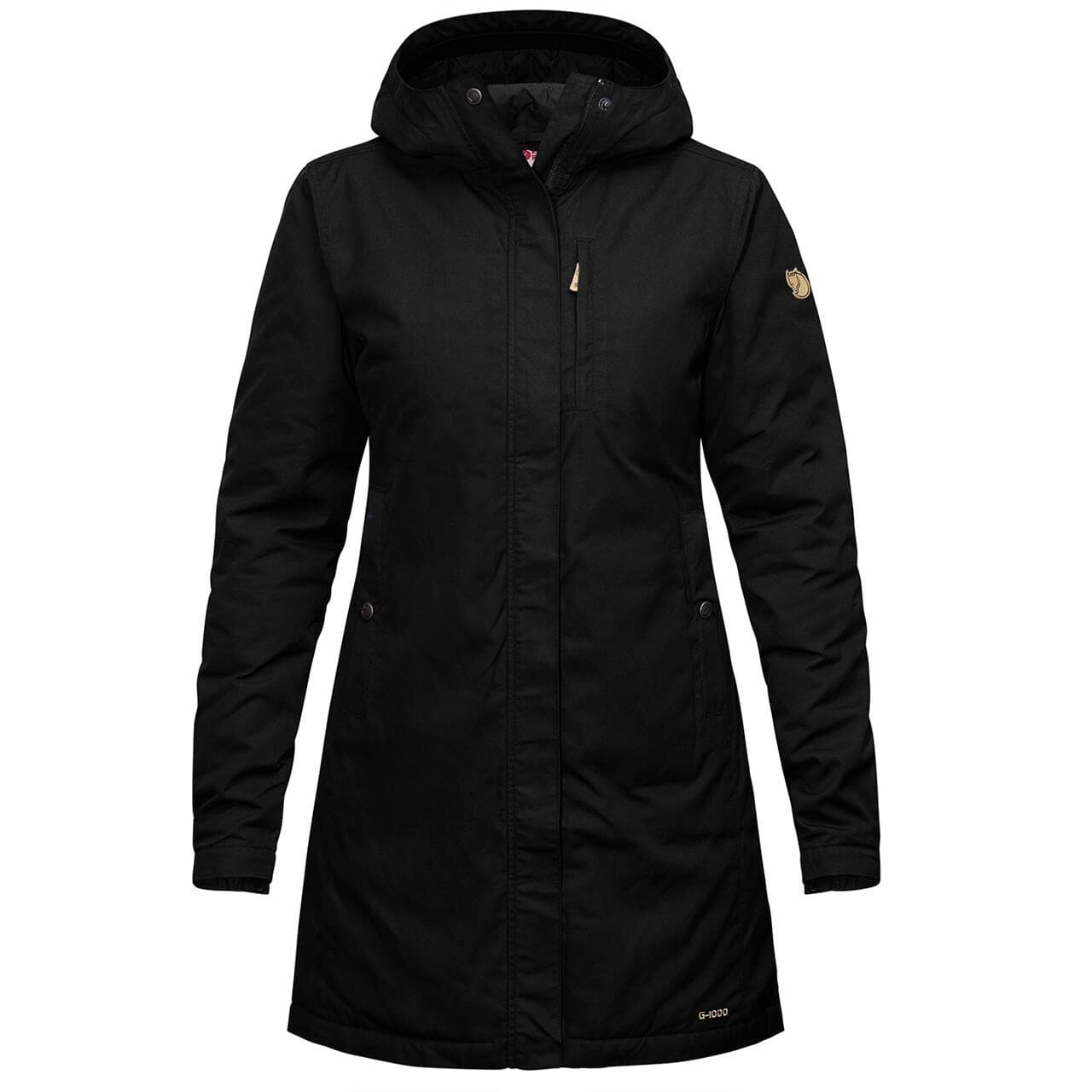 Fjällräven Womens Kiruna Padded Parka  (Sort (BLACK/550) Medium)