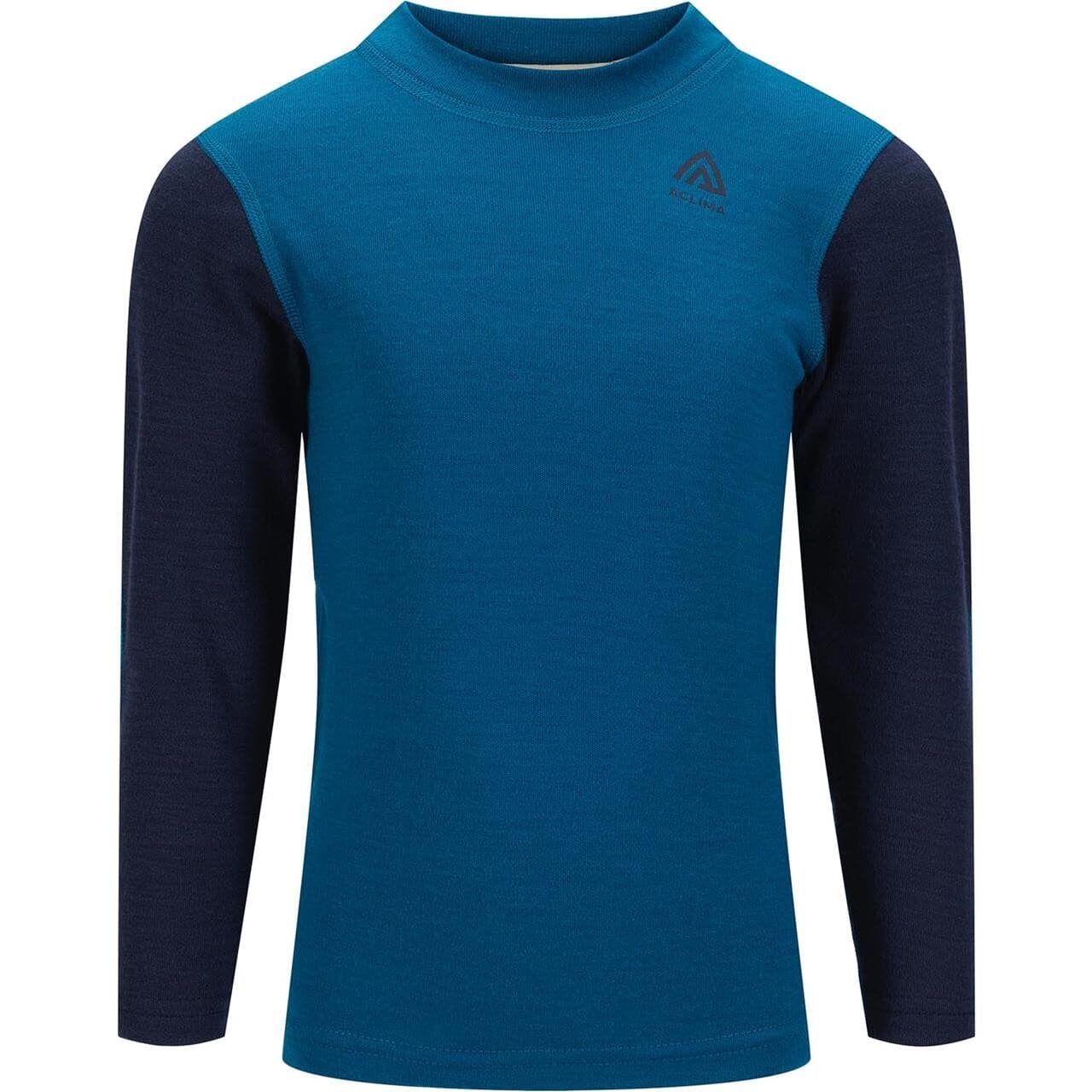 Aclima Childrens Warmwool Crew Neck Shirt (Blå (CORSAIR/NAVY BLAZER) 100 cm)