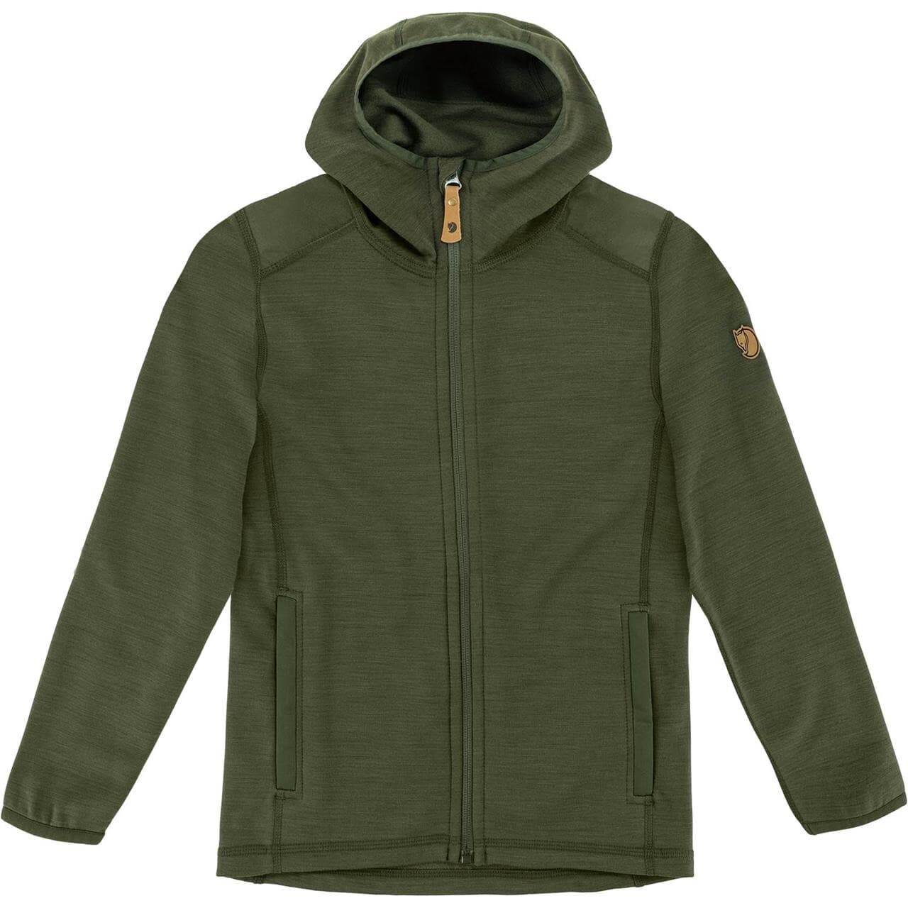 Fjällräven Kids Keb Fleece Hoodie (Grøn (DEEP FOREST/662) 134 cm)