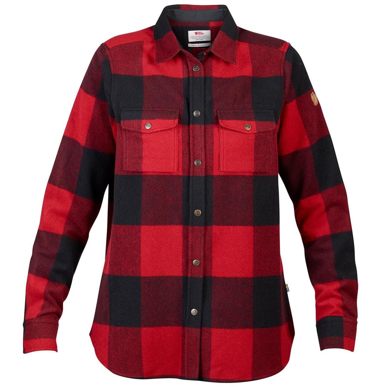 Fjällräven Womens Canada Shirt Ls (Rød (RED/320) Large)