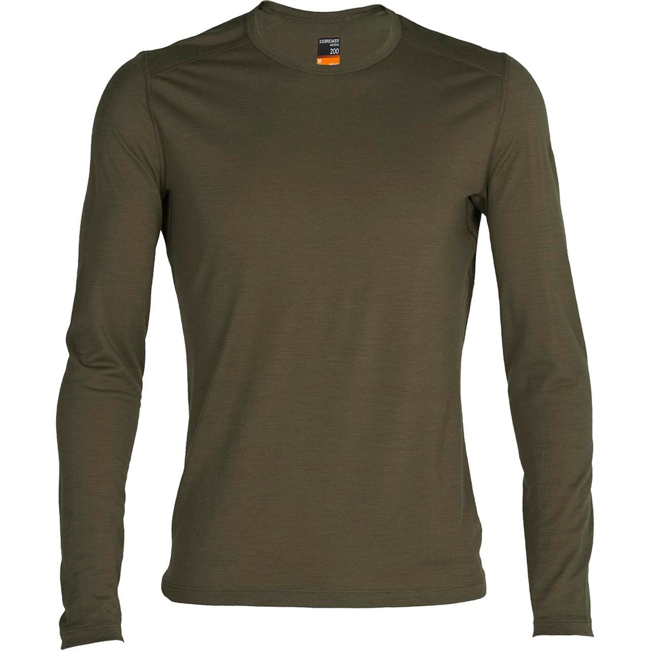 Icebreaker Mens Merino 200 Oasis L/S Crewe (Grøn (LODEN) Medium)