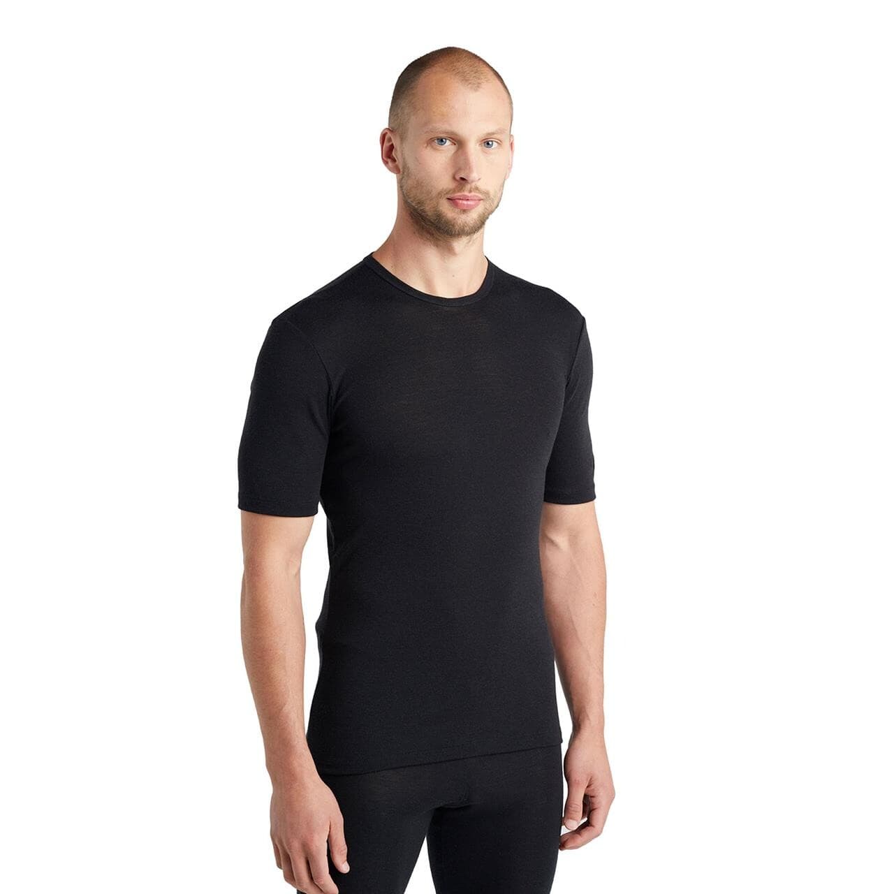 Icebreaker Mens 175 Everyday S/S Crewe  (Sort (BLACK) X-large)