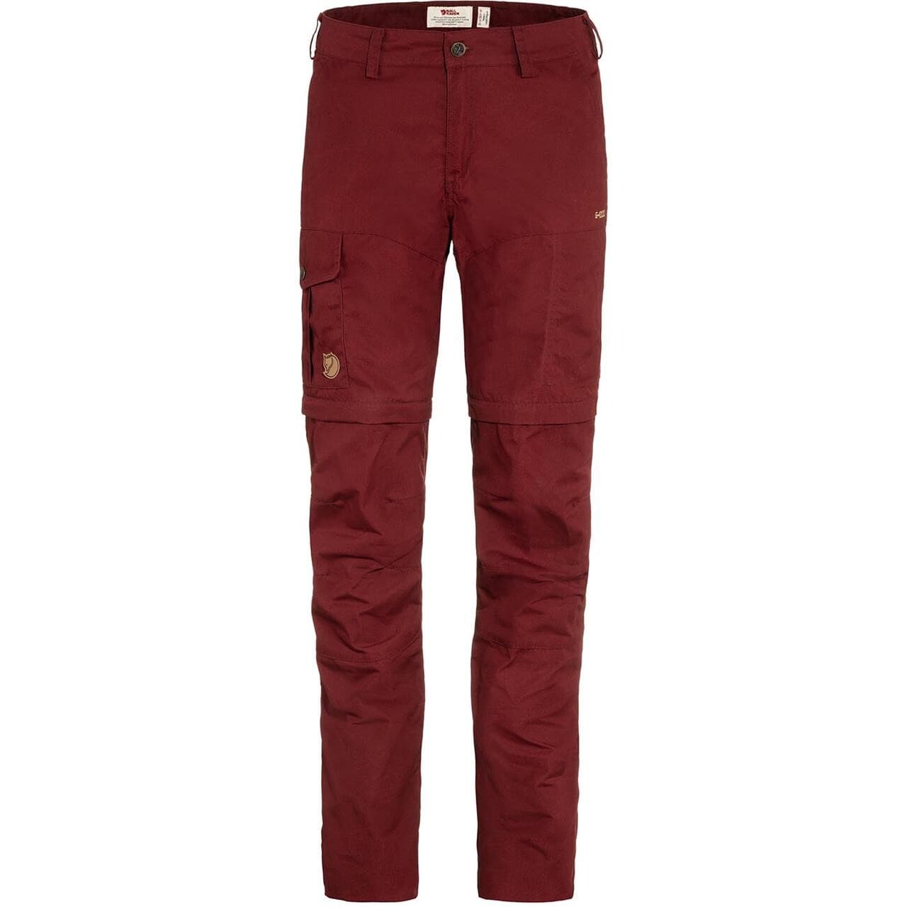 Fjällräven Womens Karla Pro Zip-off Trousers  (Rød (BORDEAUX RED/347) 42)