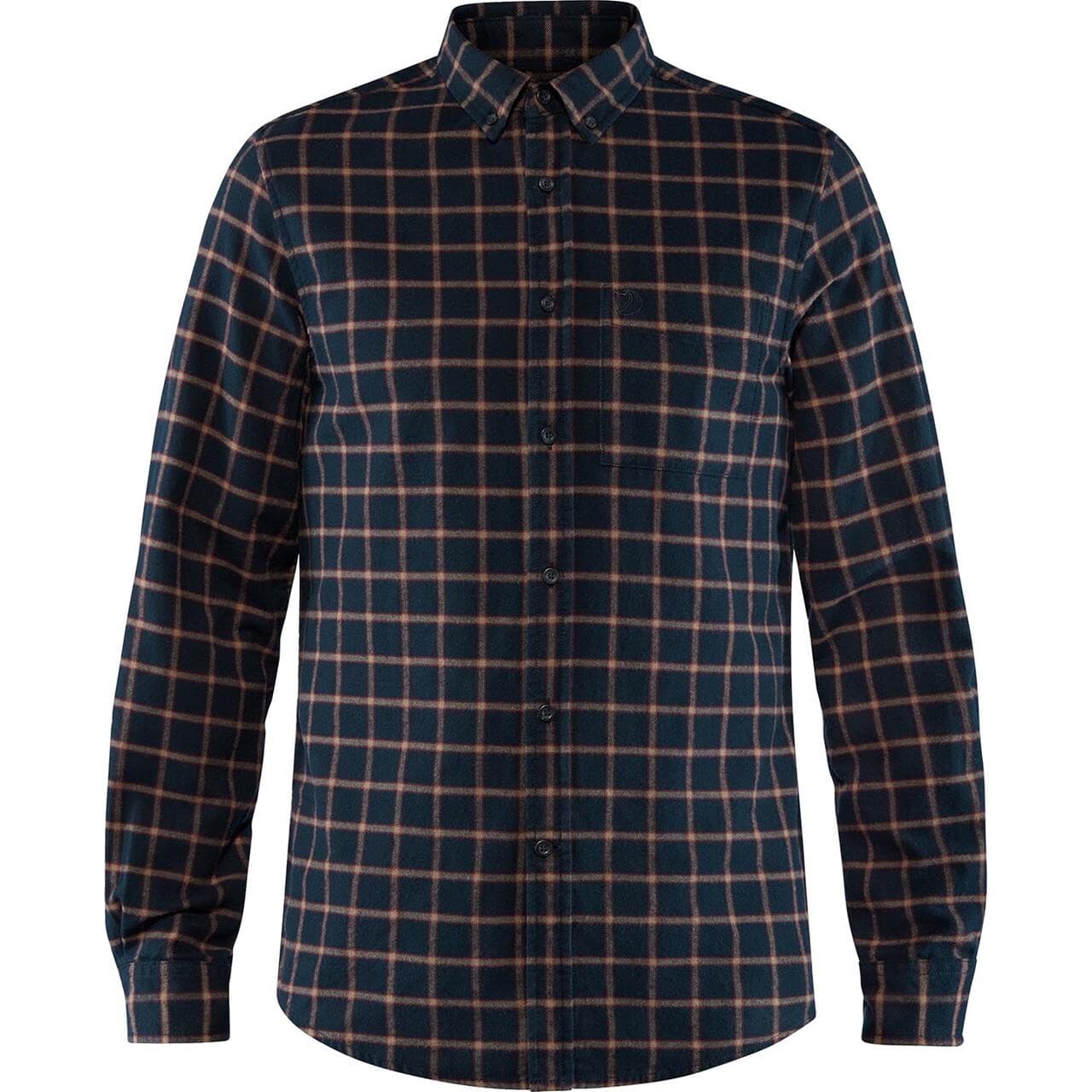 Fjällräven Mens Övik Flannel Shirt  (Blå (DARK NAVY/555) Medium)