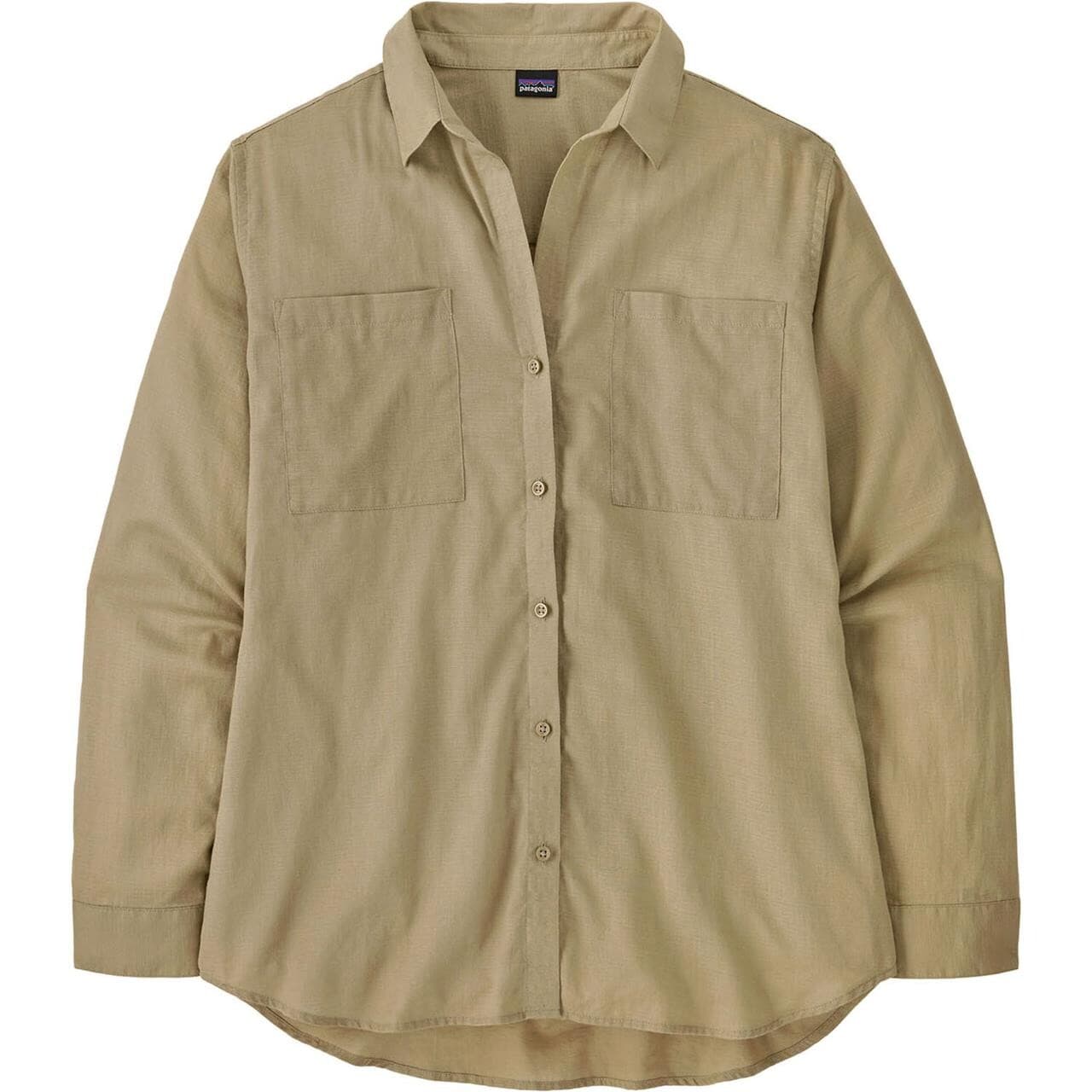 Patagonia Womens LW A/C Buttondown  (Grøn (WINDOWPANE DOBBY:WEATHERED STO) Small)