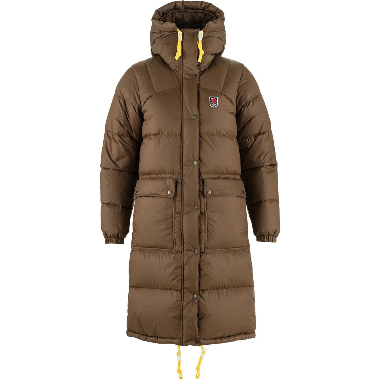 Fjällräven Womens Expedition Long Down Parka  (Brun (DARK OAK/299) Medium)