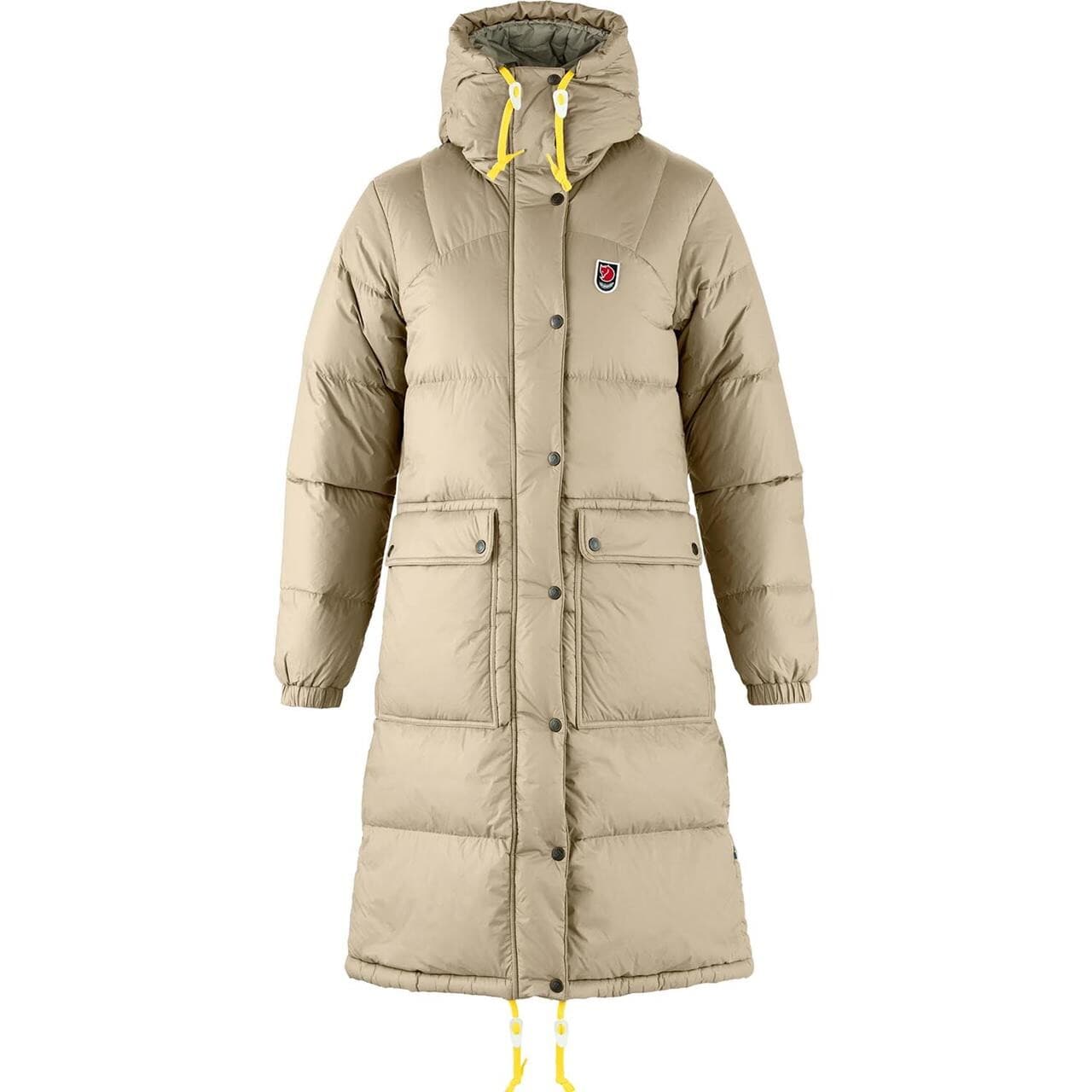 Fjällräven Womens Expedition Long Down Parka  (Beige (FOSSIL/118) Large)