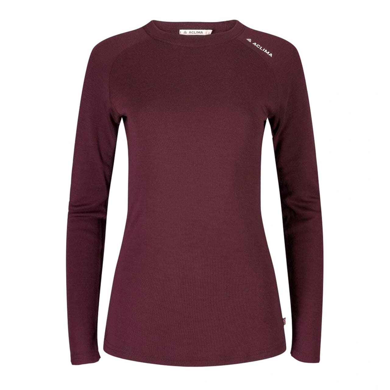 Aclima Womens WarmWool Crew Neck Shirt  (Lilla (FIG) XX-large)
