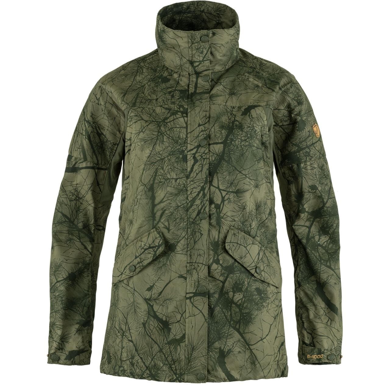 Fjällräven Womens Forest Hybrid Jacket 2021 model (Grøn (GREEN CAMO-LAUREL GRN/626-625) Small)