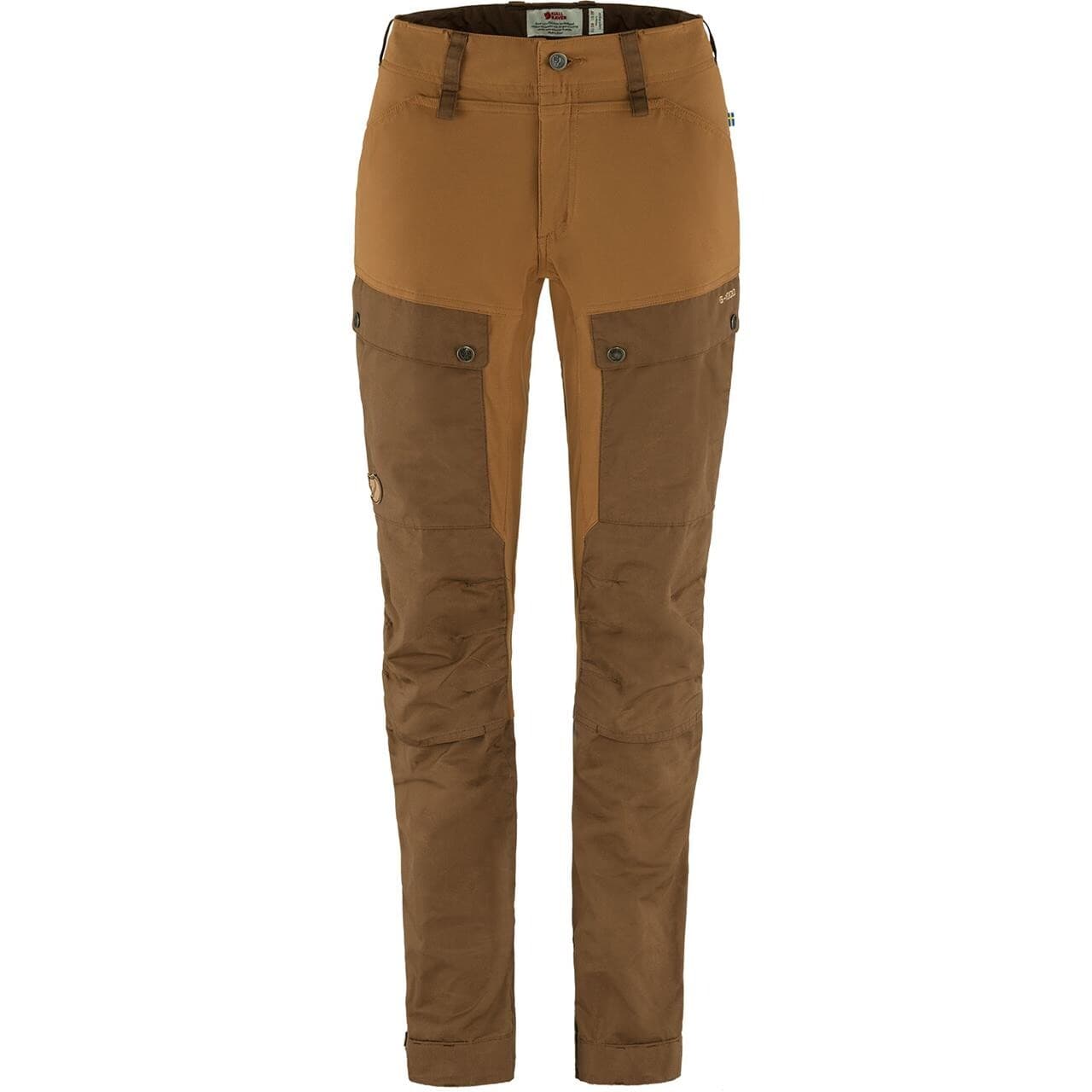 Fjällräven Womens Keb Trousers Curved Short  (Brun (TIMBER BROWN-CHESTNUT/248-230) 32)