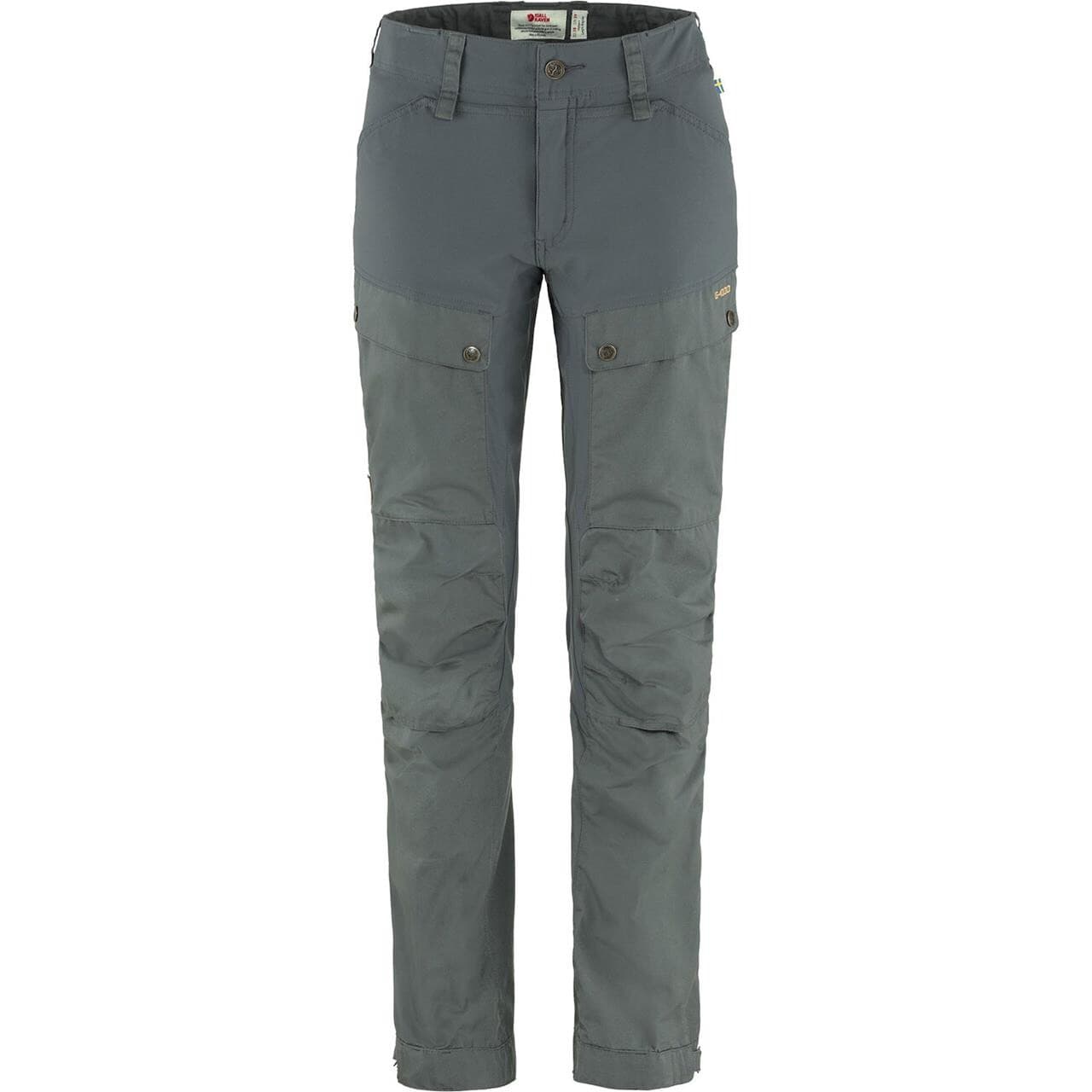 Fjällräven Womens Keb Trousers Curved Short  (Grå (BASALT/050) 38)