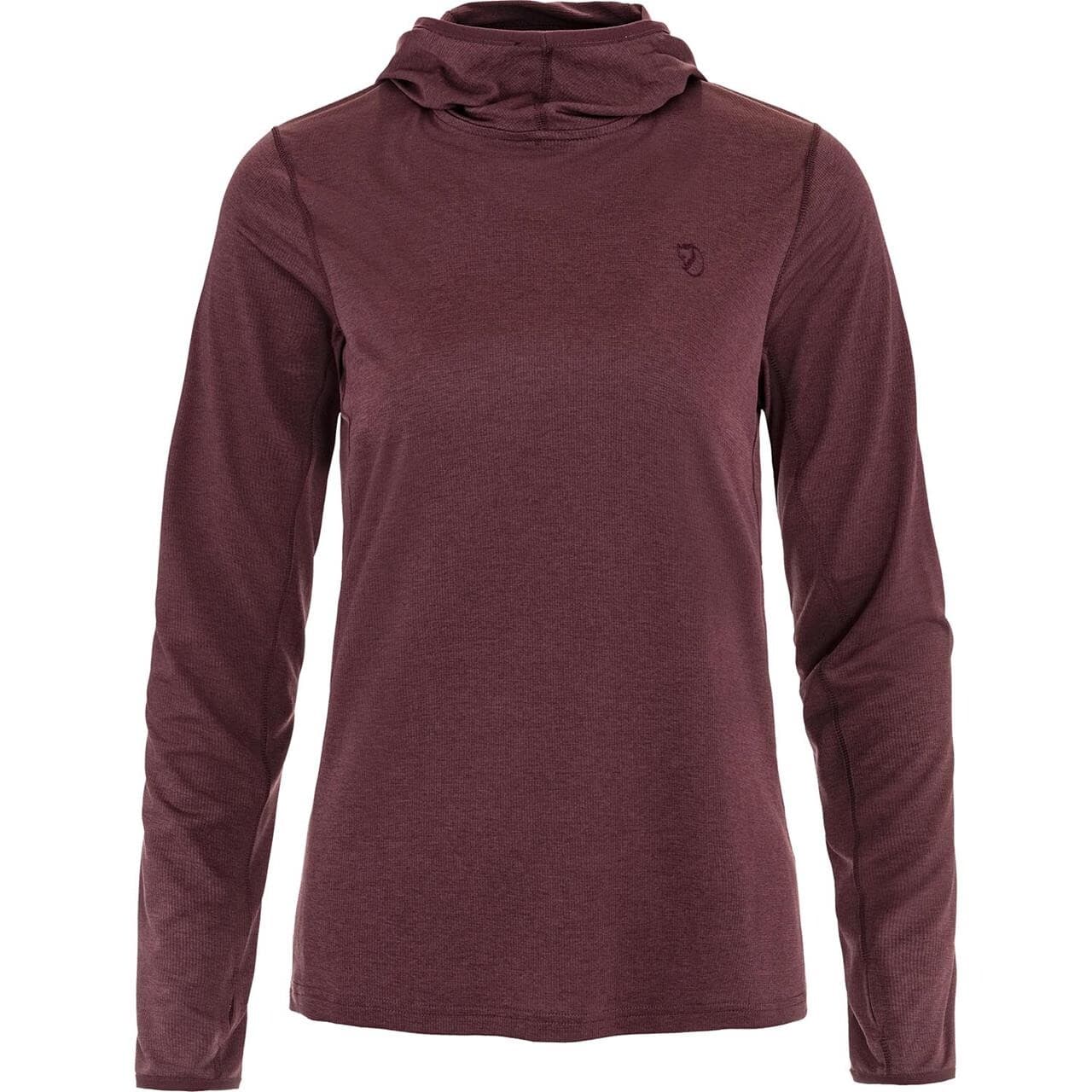 Fjällräven Womens Abisko Sun-hoodie  (Rød (PORT/357) Small)