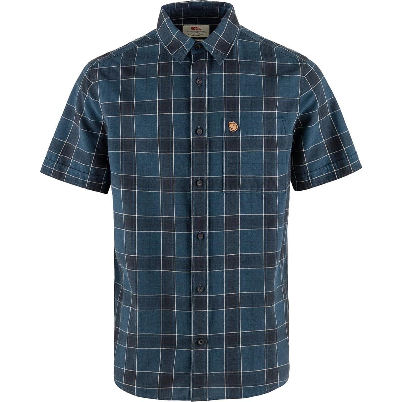 Fjällräven Mens Övik Travel Shirt S/S  (Blå (INDIGO BLUE-DARK NAVY/534-555) Medium)