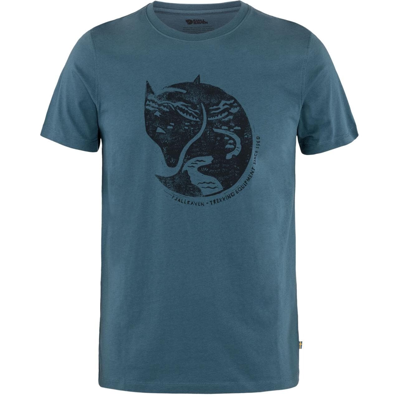 Fjällräven Mens Arctic Fox T-shirt  (Blå (INDIGO BLUE/534) Large)