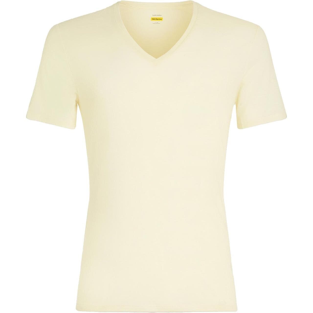 Icebreaker Mens Anatomica S/S V  (Hvid (UNDYED) Medium)