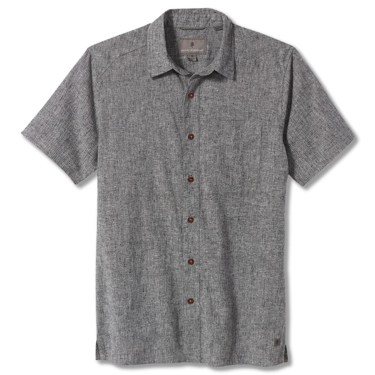 Royal Robbins Mens Hempline S/S  (Grå (ASPHALT) Small)