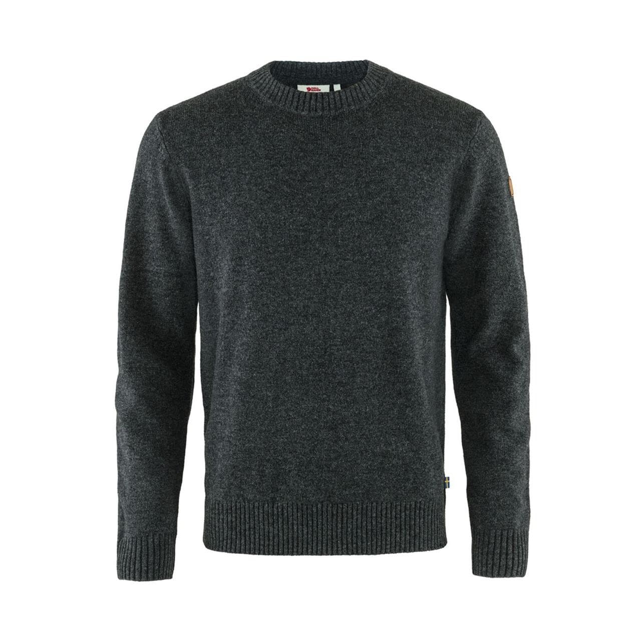 Fjällräven Mens Övik Round-neck Sweater  (Grå (DARK GREY/030) X-small)
