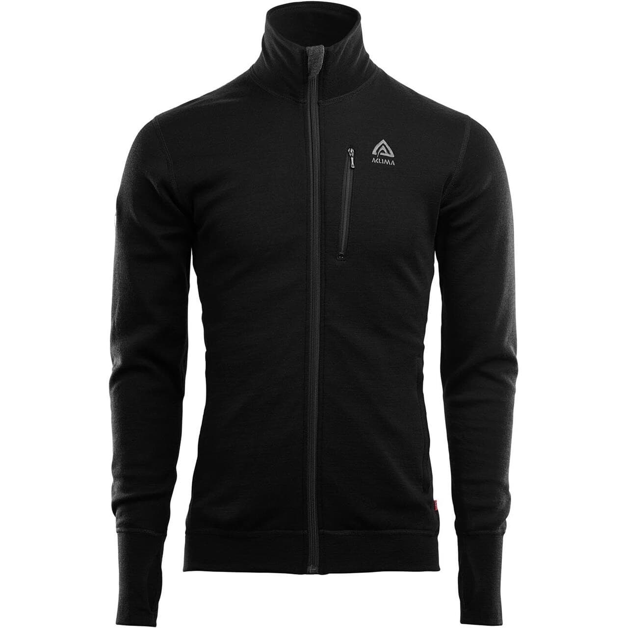 Aclima Mens Doublewool Jacket  (Sort (JET BLACK/MARENGO) Large)