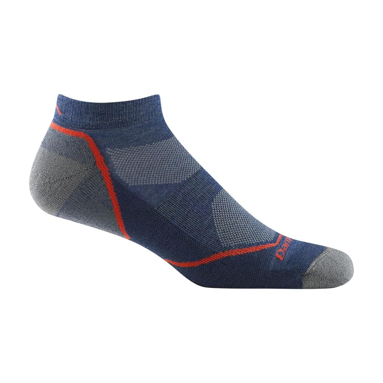 Darn Tough Mens Light Hiker No Show LW Cushion  (Blå (DENIM) 41-42,5)