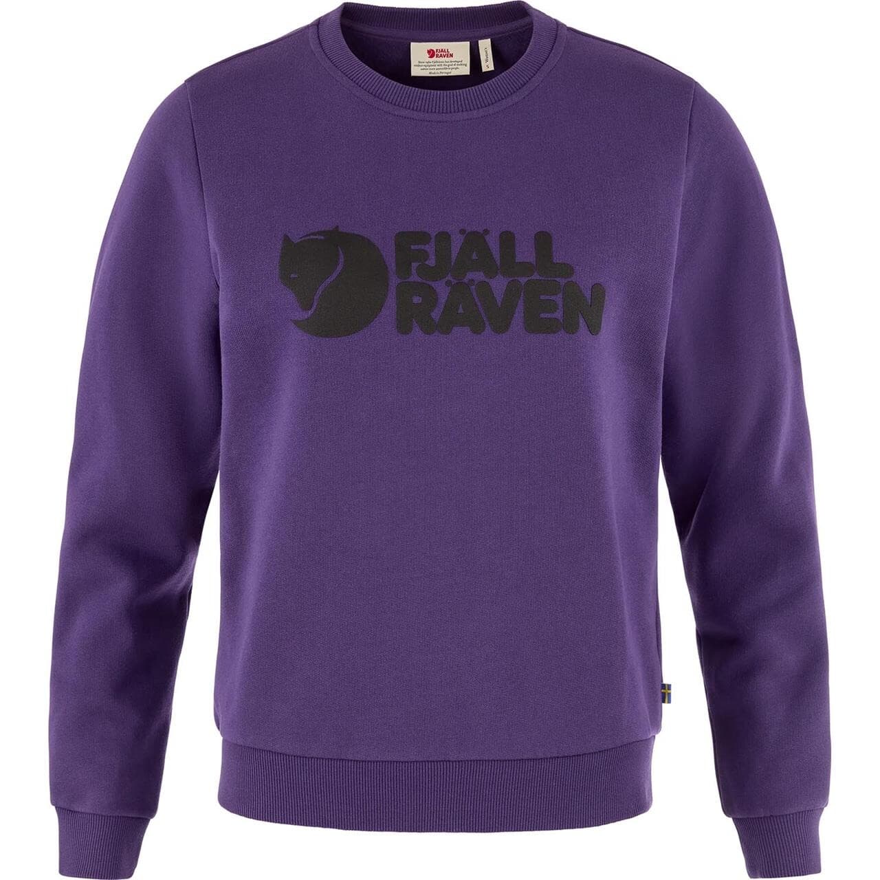 Fjällräven Womens Fjällräven Logo Sweater  (Lilla (DARK VIOLET/425) X-small)